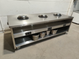 soup buffet with induction soup kettles 